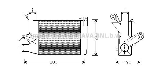 AVA QUALITY COOLING Kompressoriõhu radiaator BW4260